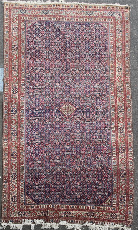 An antique north west Persian carpet, 14ft 2in 8ft 3in.